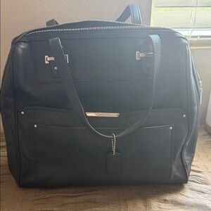 Coach Black Leather Tote